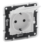 LEGRAND 864135 Niloe Step Schutzkontakt Steckdose IP44 Kinderschutz Farbe: Ultraweiß NILOE STEP 864135 Verpackungseinheit:1ST