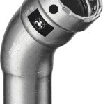 VIEGA 694 746 Viega Megapress-Bogen 45° mit SC-Contur Stahl unlegiert, Zink-Nickel-Beschichtung, Modell 4226.1 VdS-Zulassung DN: 50 D: 2 4226,1 Verpackungseinheit:1ST