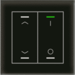 MDT BE-GTL2TS.C1S KNX Glastaster II Light 2-fach RGBW,Temperaturs.,schwarz,Jalousie_Sch.  Verpackungseinheit:1ST