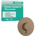 HANSGROHE 33714140 hansgrohe Ecostat Comfort S Thermostat Unterputz für 1 Verbraucher, Brushed Bronze 33714XXX Verpackungseinheit:1ST