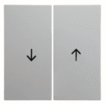 BERKER 16251909 Wippen mit Aufdruck Symbol Pfeil S.1/B.3 /B.7 polarweiß, matt  Verpackungseinheit:1ST