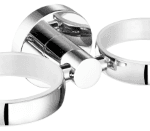 ALVA AQDGH ALVA Una Doppelglashalter ohne Gläser, Chrom  Verpackungseinheit:1ST