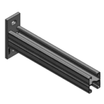 MEFA 18070420 Konsole C-Profil 45/52, L= 420 mm Platte längs gvz  Verpackungseinheit:1ST