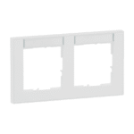 LEGRAND 765892 SEANO+ 2-fach Rahmen horizontal mit Besc hriftungsfeld, Farbausführung Ultraweiss  Verpackungseinheit:1ST