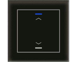 04d58f84-fad5-4119-8039-ada1300ae9e9 MDT BE-GTL10S.A1S KNX Glastaster II Light 1-fach RGBW,schwarz,Jalousie Verpackungseinheit:1ST – Bild 1