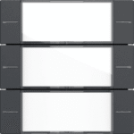 GIRA 577328 Wippenset 3f BSF Tastsens.4 System 55 Kl ar/Anthrazit  Verpackungseinheit:1ST