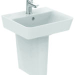 ALVA AQKEBEHWB40F ALVA Bela Handwaschbecken 40x35cm flache Ausführung, mit Hahnloch, Weiß  Verpackungseinheit:1ST