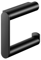 0627f726-c43e-4b44-9b09-5c58f68325ad KEUCO BPPAASKK1RHOS KEUCO PLAN Toilettenpapierhalter offene Form, rechte Ausführung schwarz matt Verpackungseinheit:1ST – Bild 1