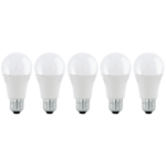EGLO 113119 LM-E27-LED-BIRNE A60 9W/806lm 3000K  5er PACK 113119 LM LED SET Verpackungseinheit:1ST