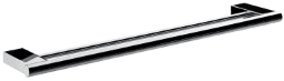 0869ebee-4dfc-4d9e-a55e-8b25ba7ebc2d ALVA AQASPUDBH60 ALVA Pura Doppelbadetuchhalter 60cm, Chrom Verpackungseinheit:1ST – Bild 1