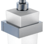 STEINBERG 460 8001 Serie 460 Wand Seifenspender aus Messing,mit Glas satiniert weiß, chrom  Verpackungseinheit:1ST