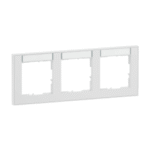 LEGRAND 765893 SEANO+ 3-fach Rahmen horizontal mit Besc hriftungsfeld, Farbausführung Ultraweiss  Verpackungseinheit:1ST