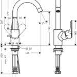 HANSGROHE 14085000 HG Ecos Swivel Waschtischmischer chrom  Verpackungseinheit:1ST