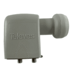 TELEVES 747002 Twin LNB, Feed 40mm zum direkten Anschluß von 2 Teilnehmern SP42EN Verpackungseinheit:1ST