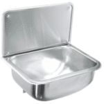 ALVA AQSLVAAB45 ALVA Varia Ausgussbecken Edelst. M. 45x33x41,2cm, m. Montmat. u.Sif.,oh.Rost  Verpackungseinheit:1ST