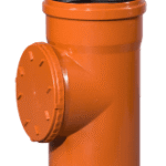 ALVA 8111001 PVC-Kanal Putzstück 100mm, mit rundem Schraubdeckel mit Dichtung  Verpackungseinheit:1ST