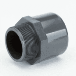 ALVA ACSWUM5040-6/4 ALVA PVC-U Ü-Muffe m.AG d50-40 6/4" für Schwimmbadanwendung PN16, grau  Verpackungseinheit:1ST