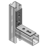 MEFA 08140500 Winkel 4-Lo. C-Profil 45, 90 Schenkel 102,5 x 102,5 mm  Verpackungseinheit:1ST