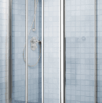 ALVA AQDUSASW80M ALVA Sana Seitenwand 77,2-80/190cm Silber Matt, Glas ESG  Verpackungseinheit:1ST