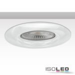 ISOLED 111047 Einbaurahmen rund, Loch 73mm, weiß, für GU10/MR16 Spots