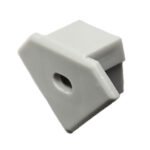 ISOLED 111385 Endkappe für Profil ECK10 silber, inkl. Kabeldurchführung