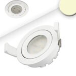 ISOLED 112047 LED Einbaustrahler, weiß, 8W SMD, 120°, rund, warmweiß, dimmbar