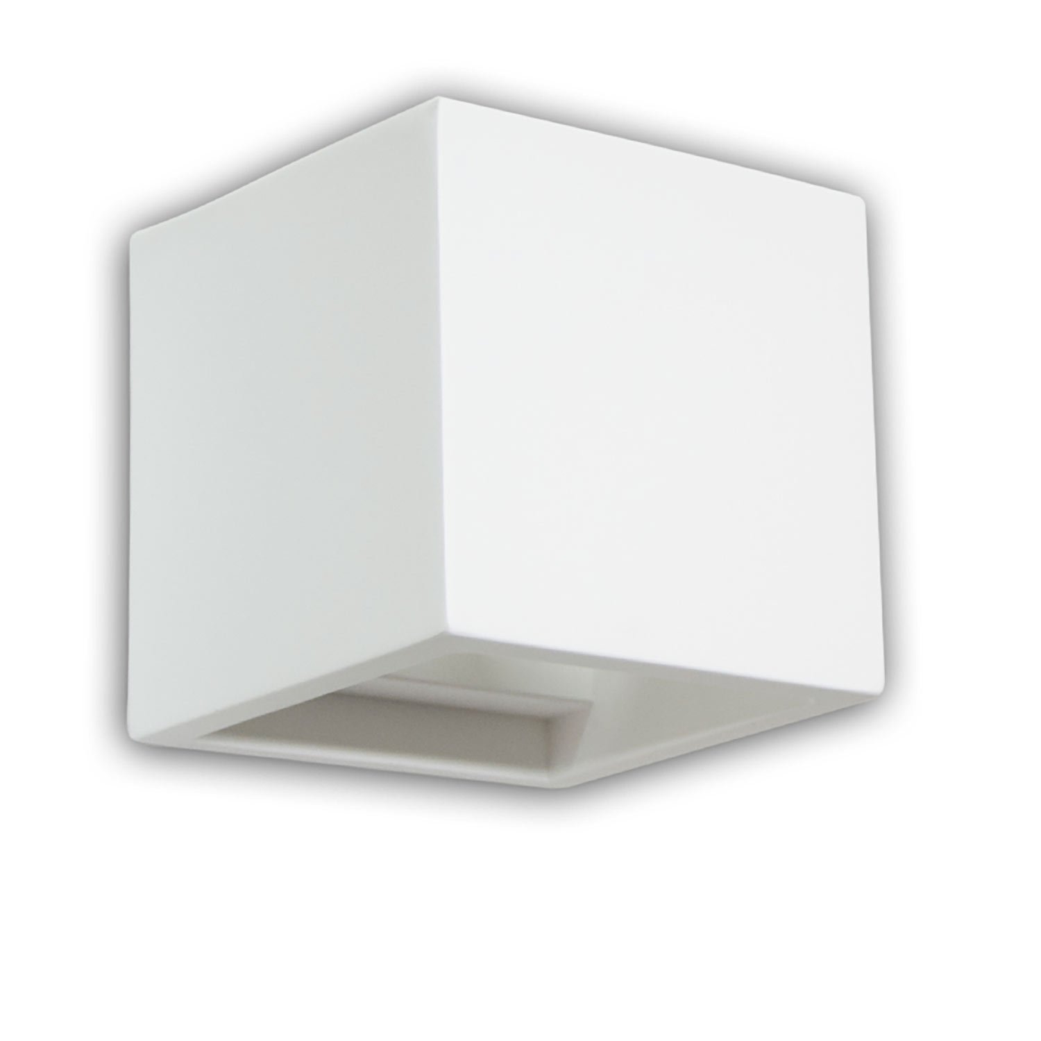 112164_1_iso ISOLED 112164 Gips-Wandleuchte G9, würfelförmig – Bild 1
