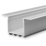 ISOLED 112264 LED Einbauprofil WING20 Flansch gerade, eloxiert L: 200cm