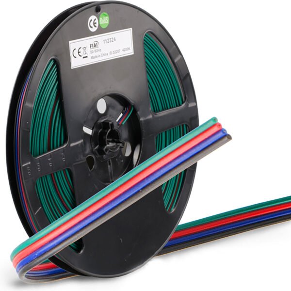 ISOLED 114714 Kabel RGB 25m Rolle 4-polig 0,5mm² H03VH-H AWG20