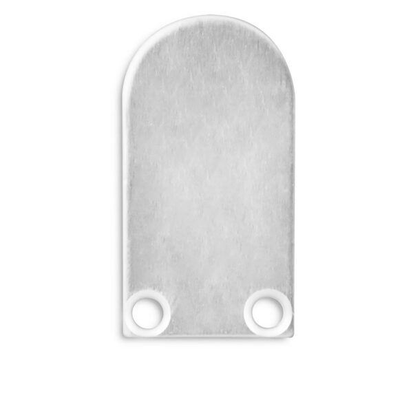 ISOLED 112815 Endkappe EC15 Alu für SURF12 BORDERLESS mit TUNNEL, 2 STK, inkl. Schraube