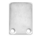 ISOLED 112833 Endkappe EC6 Aluminium für SURF12 mit TUNNEL, 2 STK, inkl. Schrauben