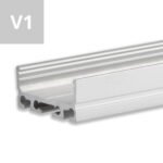 ISOLED 115560 LED Aufbauprofil SURF20 FLAT V1 Aluminium eloxiert, 300cm