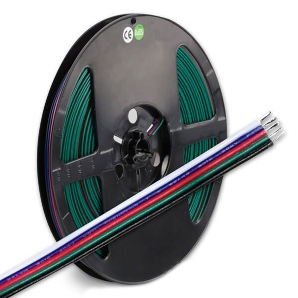 ISOLED 112940 Kabel RGB+W 10m Rolle 5-polig 0,50mm² H03VH-H AWG20
