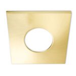 ISOLED 113066 Cover Aluminium eckig gold gebürstet für Sys-68