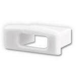 ISOLED 113086 Endkappe EC36W weiß für Profil SURF12 BORDERLESS FLAT in Verbindung mit COVER3, mit Kabeldurchf.