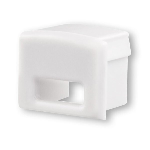 ISOLED 113088 Endkappe EC5W weiß für Profil SURF12 mit Kabeldurchführung, 1 STK