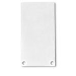 ISOLED 113198 Endkappe EC49 Alu weiß RAL 9010 für SURF/DIVE20 mit COVER12, 2 STK, inkl. Schrauben