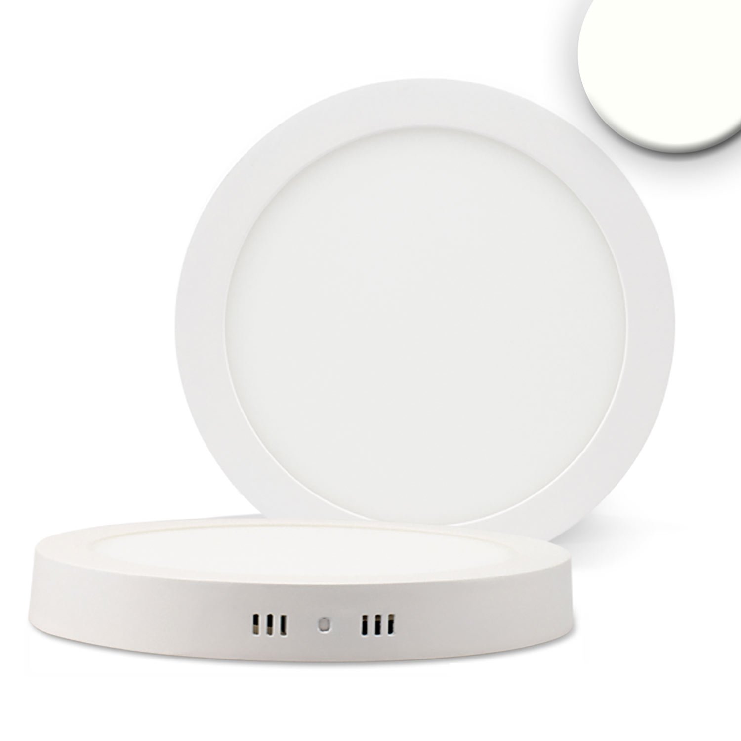 113344_1 ISOLED 113344 LED Deckenleuchte weiß, 24W, rund, DN300, neutralweiß, dimmbar – Bild 1