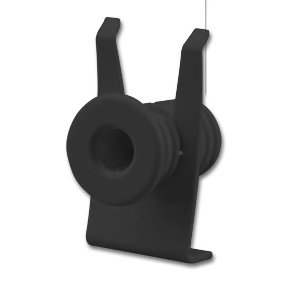 ISOLED 113550 Mini-Plug Anschlussblende mit Zugentlastung für 113528, schwarz