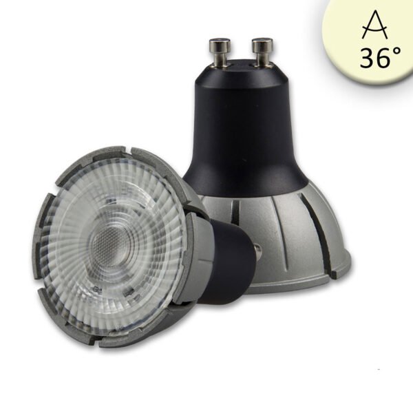 ISOLED 113571 GU10 Vollspektrum LED Strahler 7W COB, 36°, 2700K, dimmbar