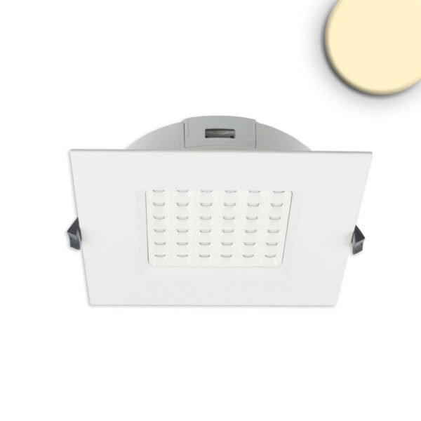 ISOLED 113780 LED Downlight Prism blendungsreduziert 18W, IP54, warmweiß, dimmbar