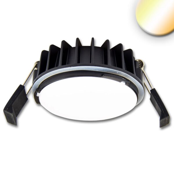 ISOLED 114138 LED Einbaustrahler Sys-90, 12W, weißdynamisch 3000-4000K, DALI DT8 dimmbar (exkl. Cover)