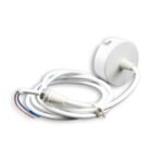 ISOLED 114941 Deckenbaldachin rund 60mm, weiß, inkl. 2-poliges Stoffkabel 1,5m