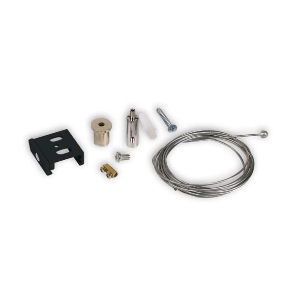 ISOLED 114335 3-Phasen S1 Seilabhängung mit Rutschklemme, 10-200cm schwarz