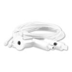 ISOLED 114384 Seilabhängung (2 Stück) mit Rutschklemme, Stahl, weiß