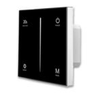 ISOLED 114429 Sys-Pro 1 Zone Touch/Funk-Dimmer 230V schwarz, 360VA, Phasenan-/Abschnitt wählbar