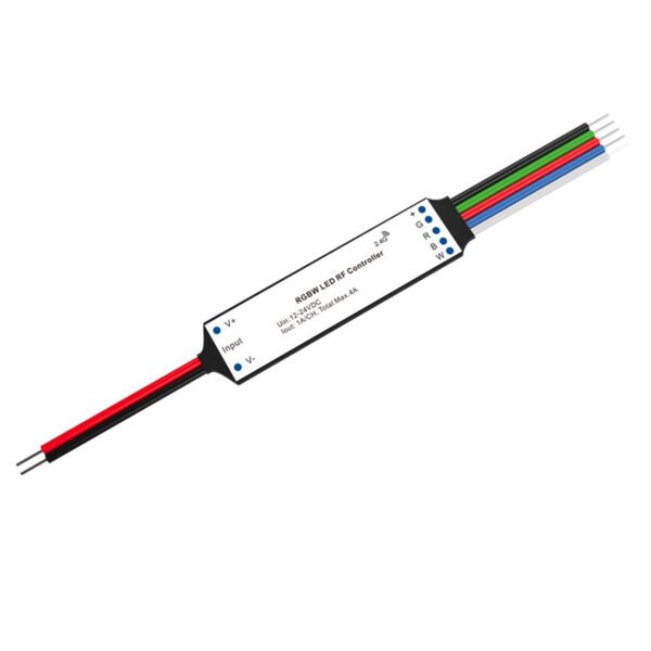 ISOLED 114456 Sys-Pro RGB+W Funk Mesh PWM-Dimmer Mini, 4 Kanal, 12-24V DC 4x1A