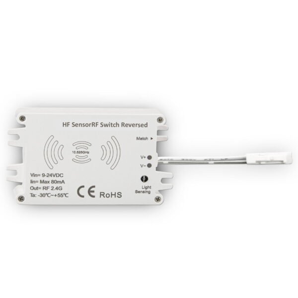 ISOLED 114666 Sys-Pro Funk HF-Bewegungsmelder MiniAMP mit invertierter Funktion für UV-C, 9-24V
