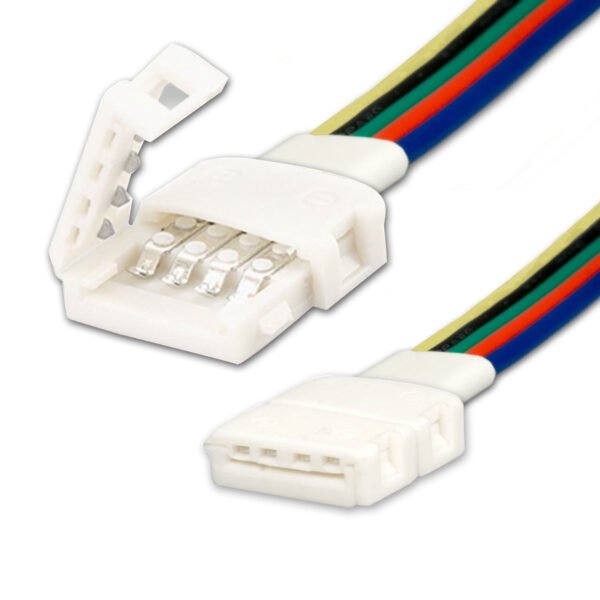 ISOLED 114700 Clip-Verbinder mit Kabel (max. 5A) C1512 für 5-pol. IP20 Flexstripes mit Breite 12mm, Pitch >12mm