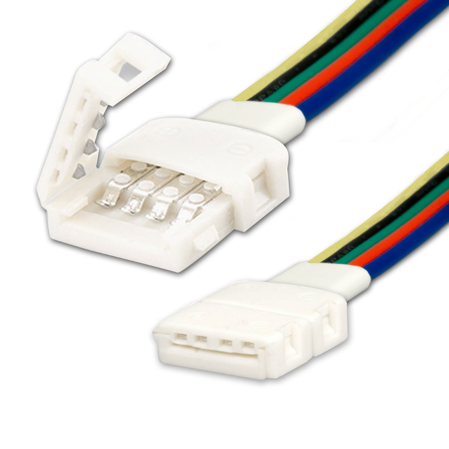 114700 ISOLED 114700 Clip-Verbinder mit Kabel (max. 5A) C1512 für 5-pol. IP20 Flexstripes mit Breite 12mm, Pitch >12mm – Bild 1